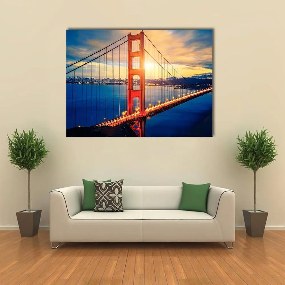 Famous Golden Gate Bridge Canvas Wall Art