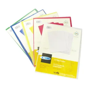 FileMode View Folder Letter Size Blue 10 Pack