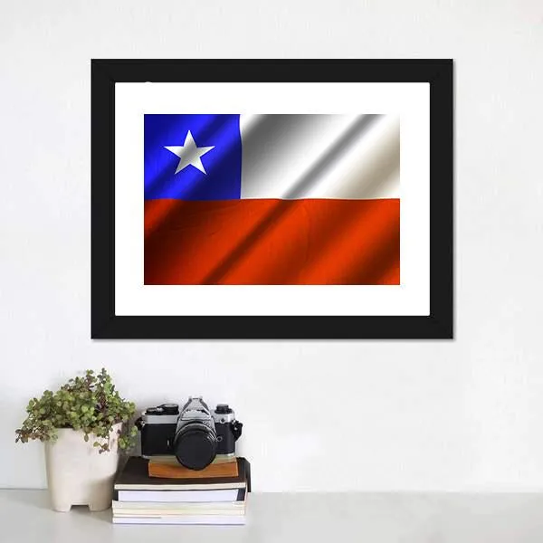 Flag Of Chile Canvas Wall Art