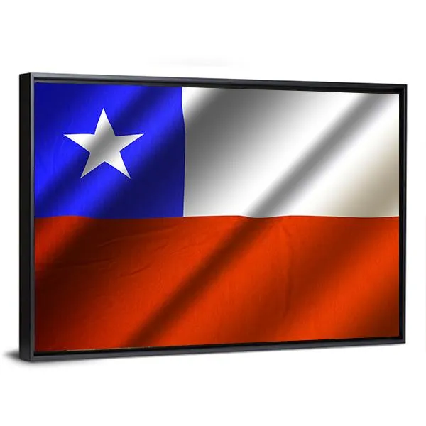 Flag Of Chile Canvas Wall Art