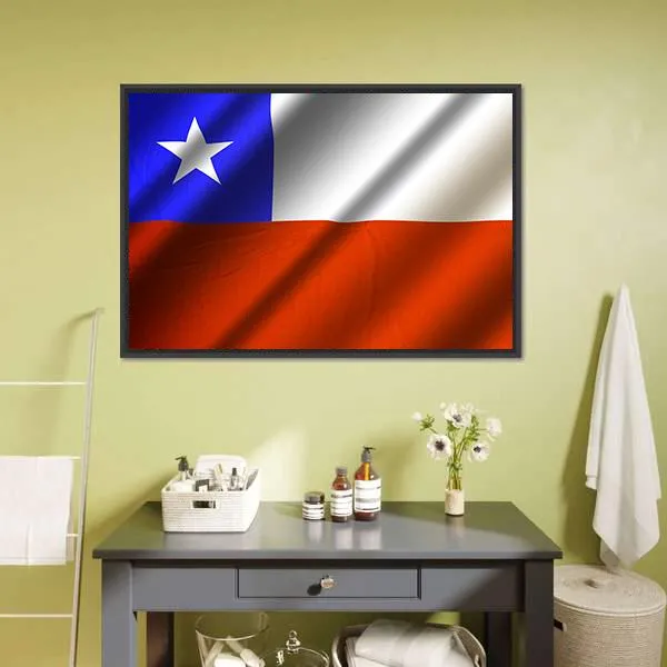 Flag Of Chile Canvas Wall Art