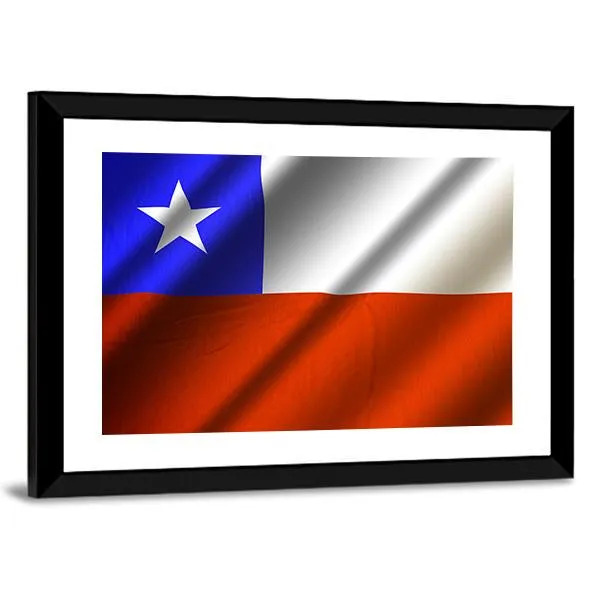 Flag Of Chile Canvas Wall Art