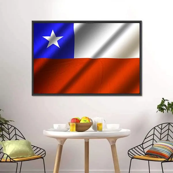 Flag Of Chile Canvas Wall Art