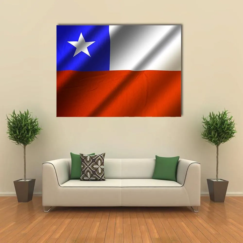 Flag Of Chile Canvas Wall Art