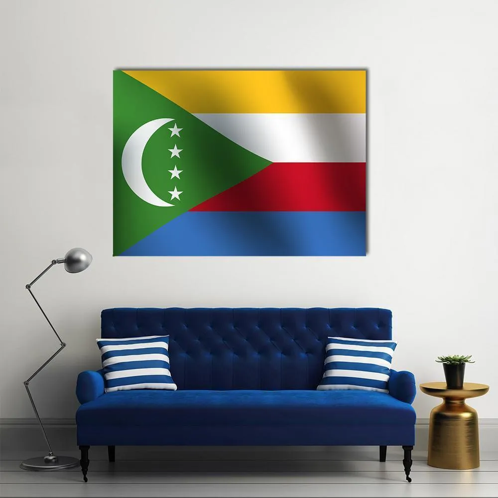 Flag Of Comoros Canvas Wall Art