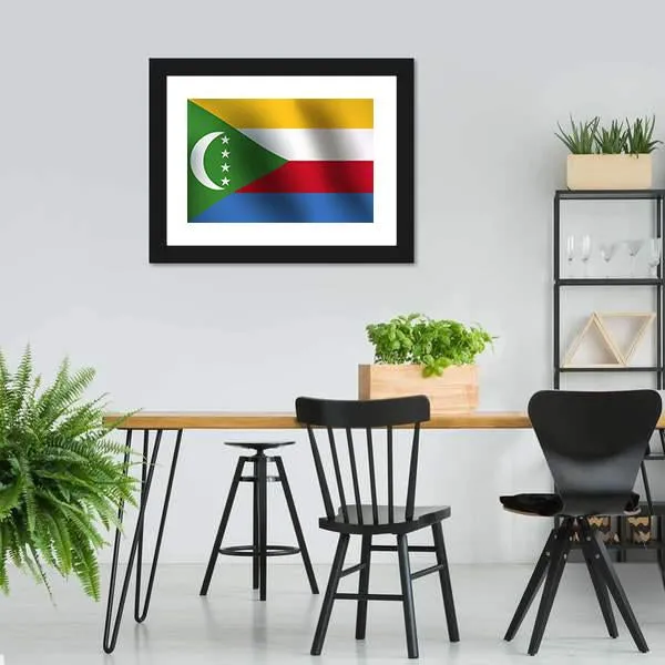 Flag Of Comoros Canvas Wall Art