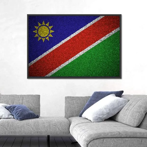 Flag Of Namibia Canvas Wall Art