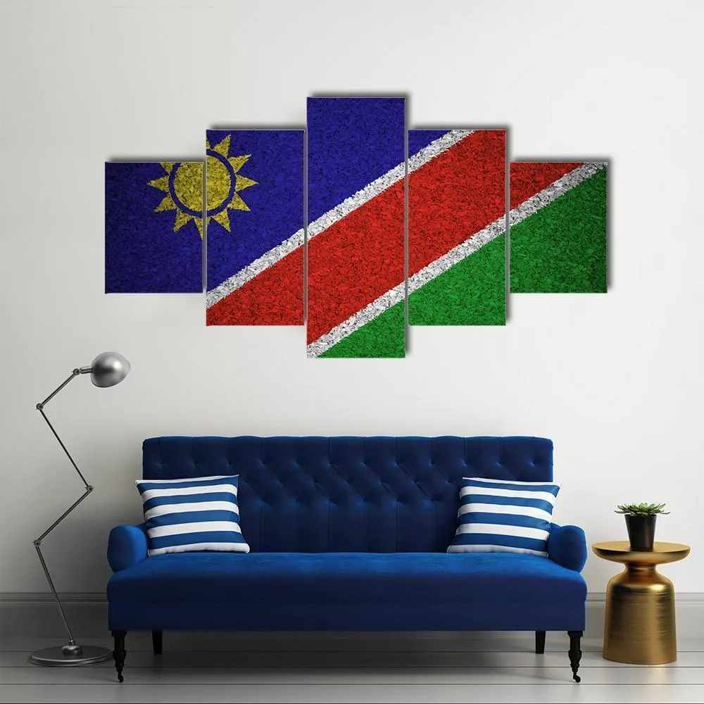 Flag Of Namibia Canvas Wall Art