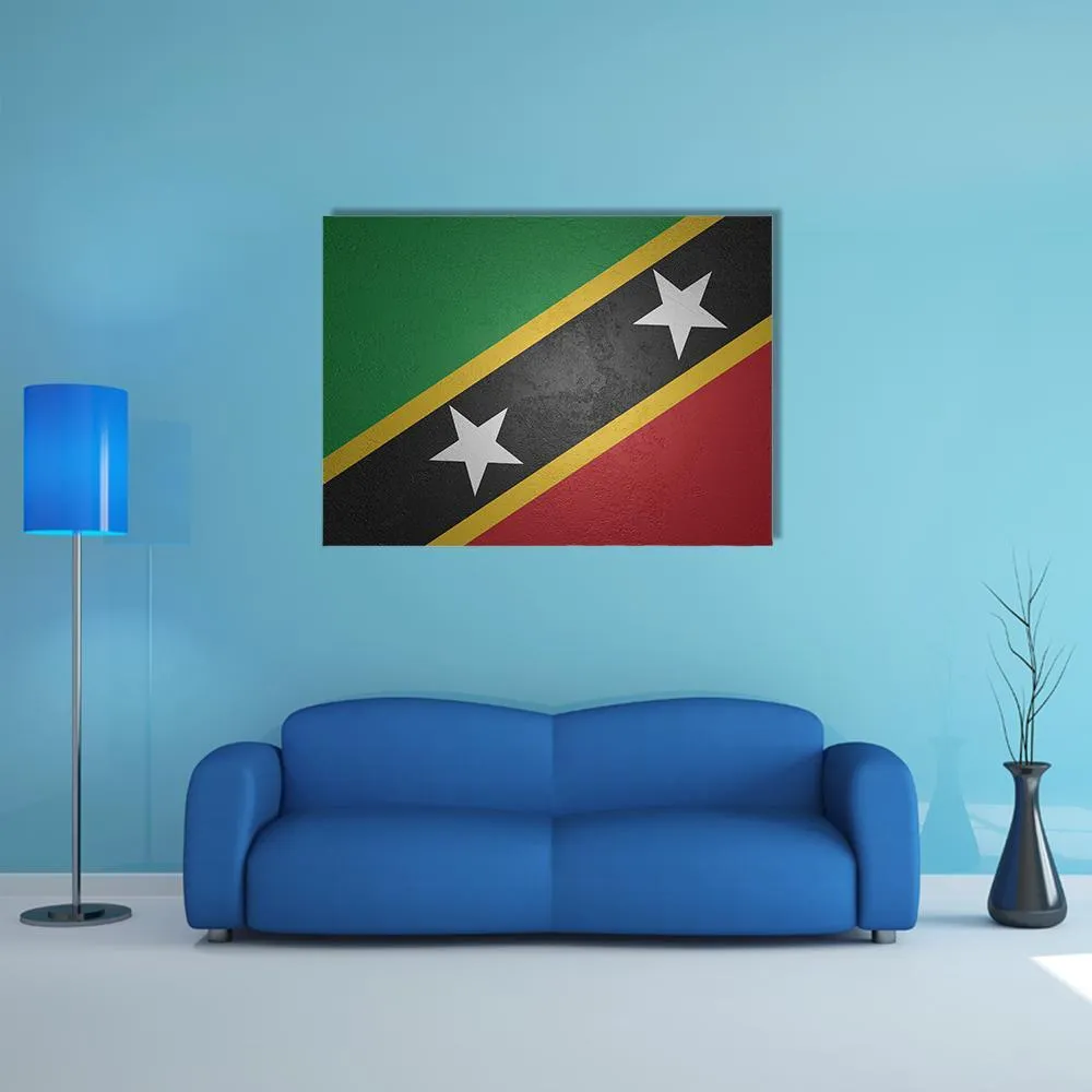 Flag Of Saint Kitts And Nevis Canvas Wall Art