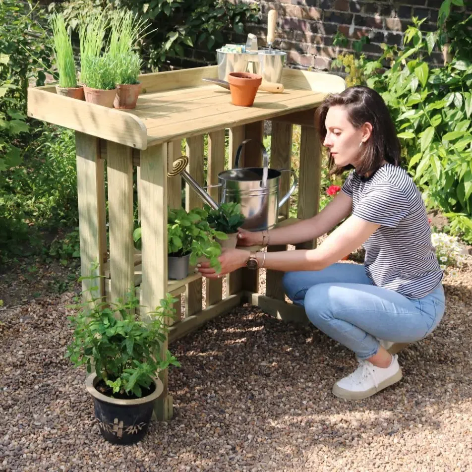 FOLDING GARDEN BAR / POTTING TABLE