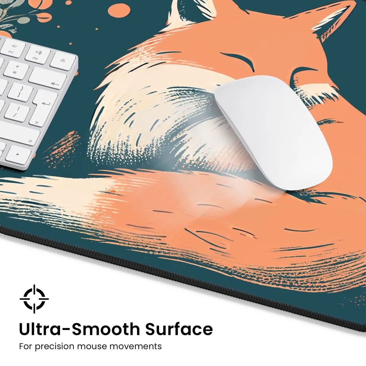 Fox Desk Mat – Large Cute Fox Mouse Pad for Office & Gaming Setup