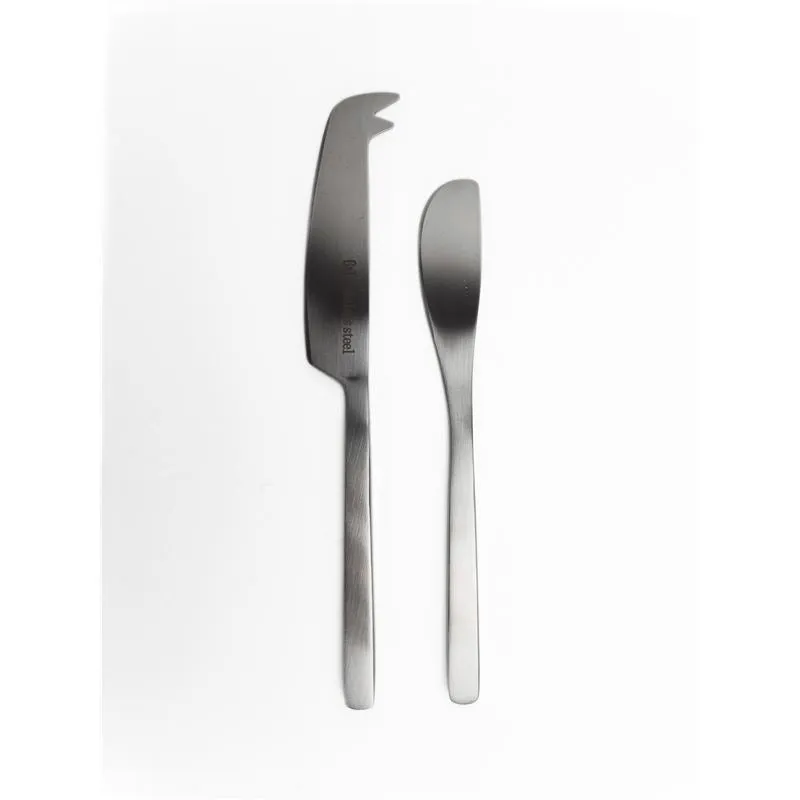 Gabel & Teller - 2 Piece Cheese Set - Stainless Steel