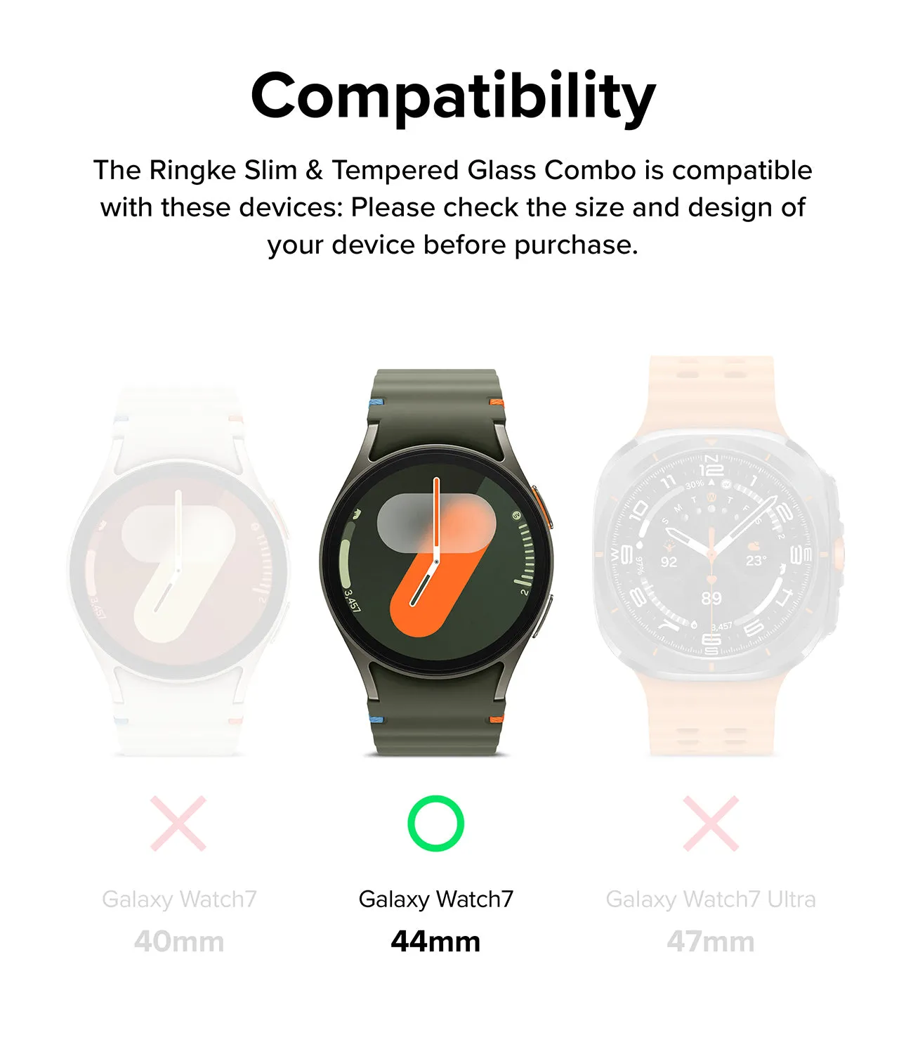 Galaxy Watch 7 (44mm) | Slim & Glass