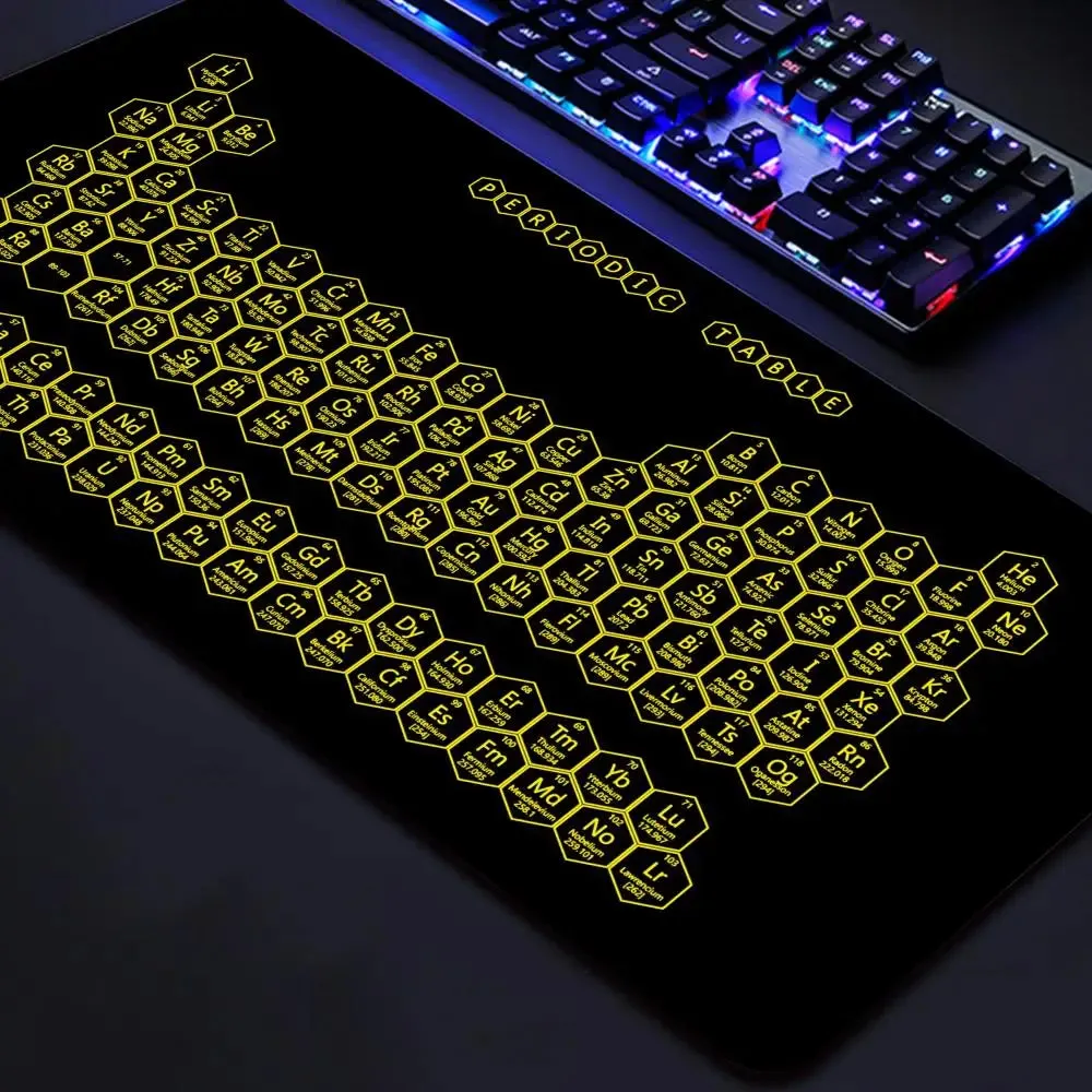 Gaming Mausepad 900x400 Large Periodic Table of Chemical Elem Mouse Pad xxl Anti-slip Mousepad Gaming Keyboard Desk Pad Mat PC