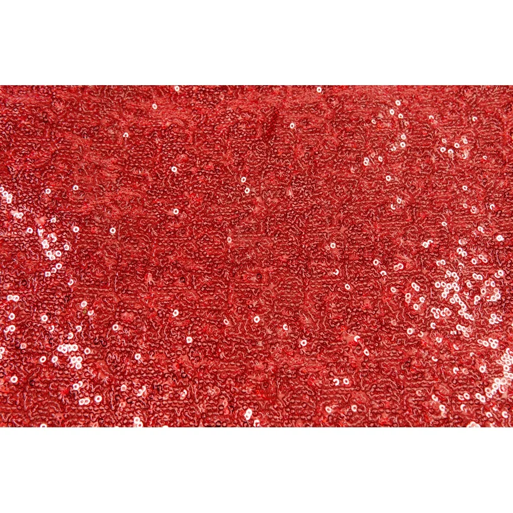 Glitz Sequin 10ft H x 52" W Drape/Backdrop panel - Red