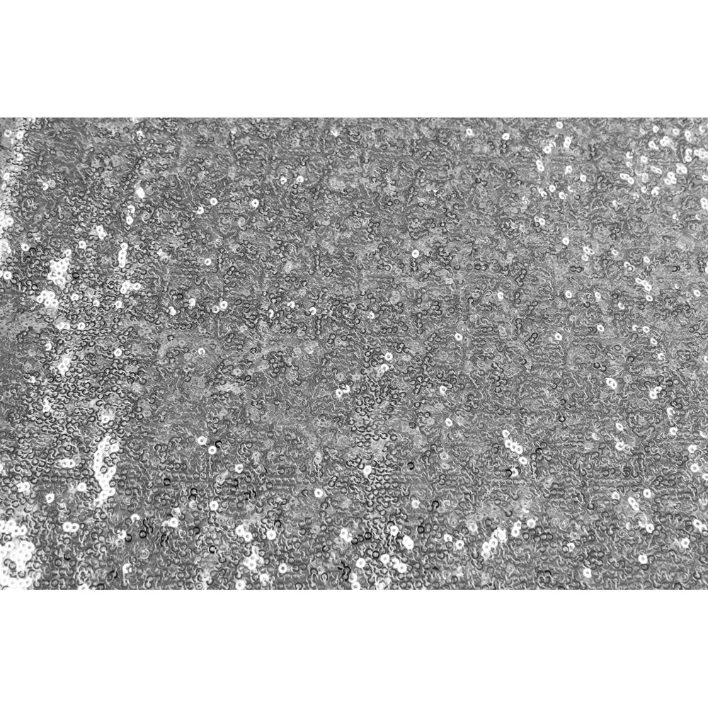 Glitz Sequin 10ft H x 52" W Drape/Backdrop panel - Silver