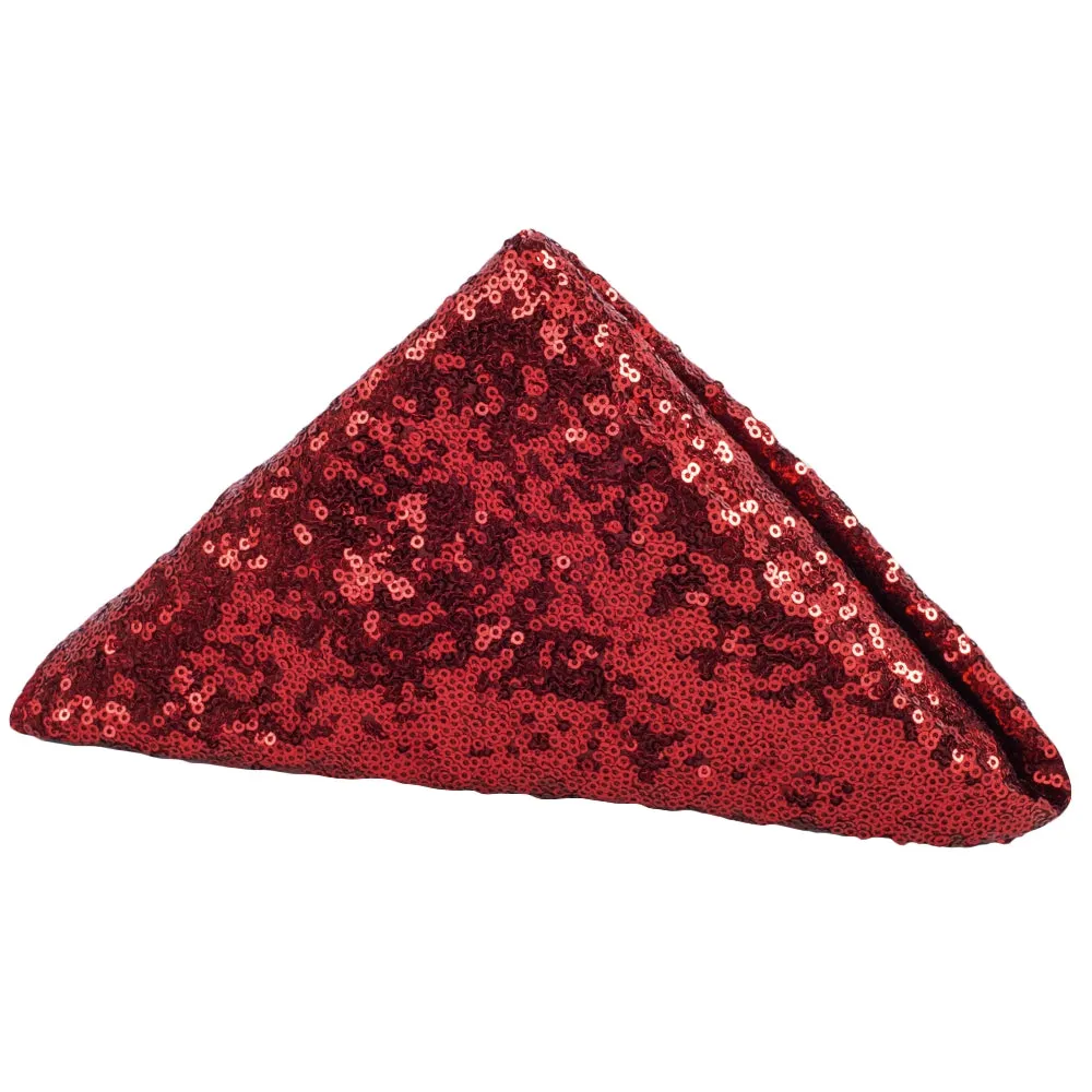 Glitz Sequin Napkin 20"x20" - Apple Red