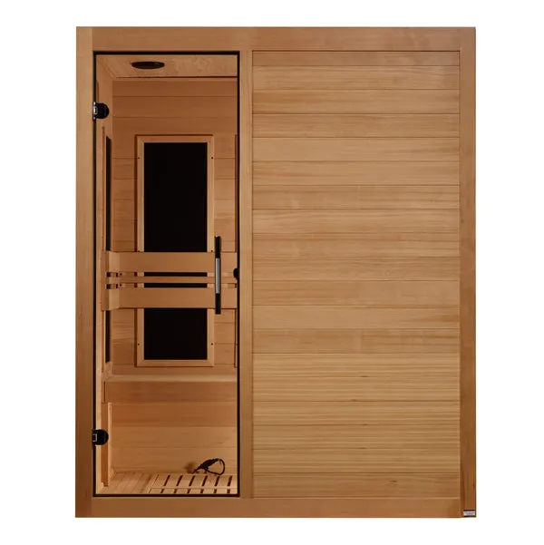 Golden Designs ***New 2024 Model*** S-Line MX-S306-01 Maxxus Low EMF FAR Infrared Sauna Canadian Hemlock