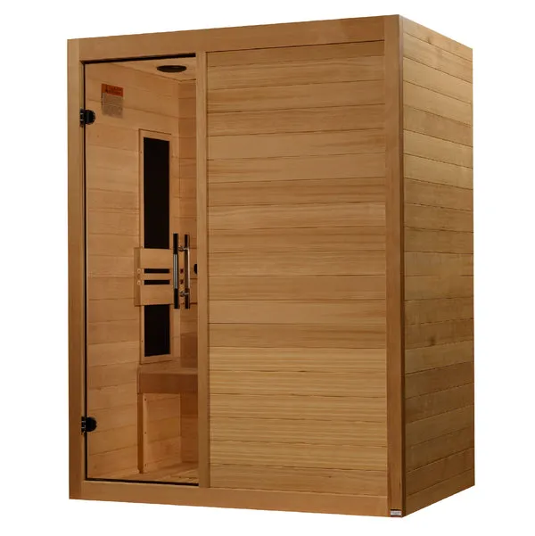 Golden Designs ***New 2024 Model*** S-Line MX-S306-01 Maxxus Low EMF FAR Infrared Sauna Canadian Hemlock