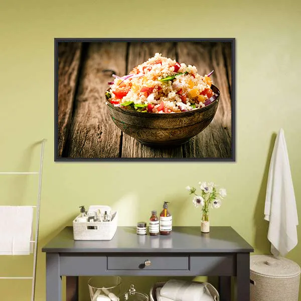 Heaped Rustic Bowl Canvas Wall Art