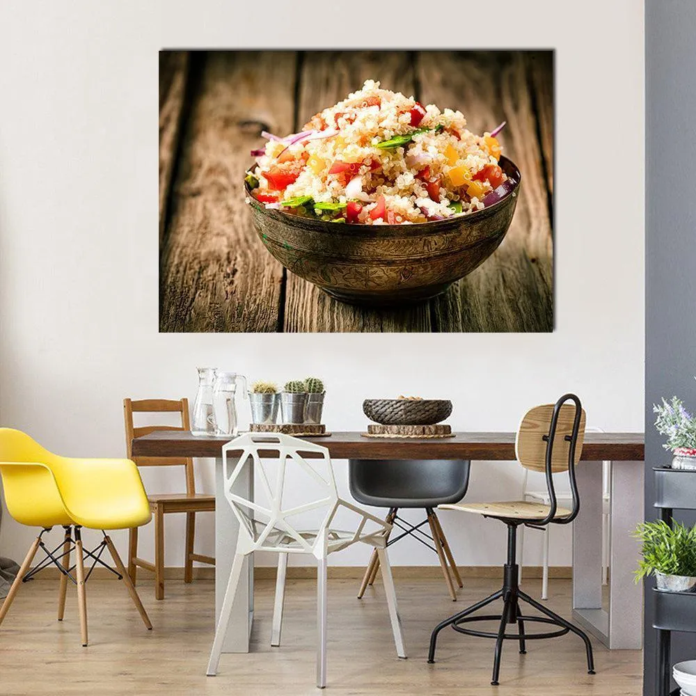 Heaped Rustic Bowl Canvas Wall Art