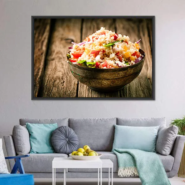 Heaped Rustic Bowl Canvas Wall Art