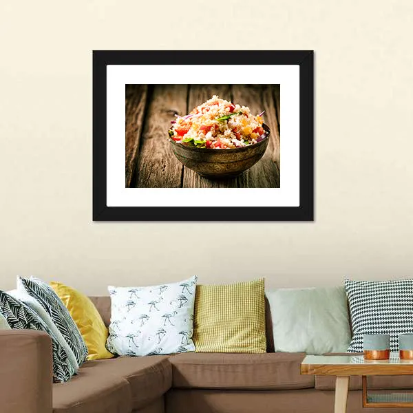 Heaped Rustic Bowl Canvas Wall Art