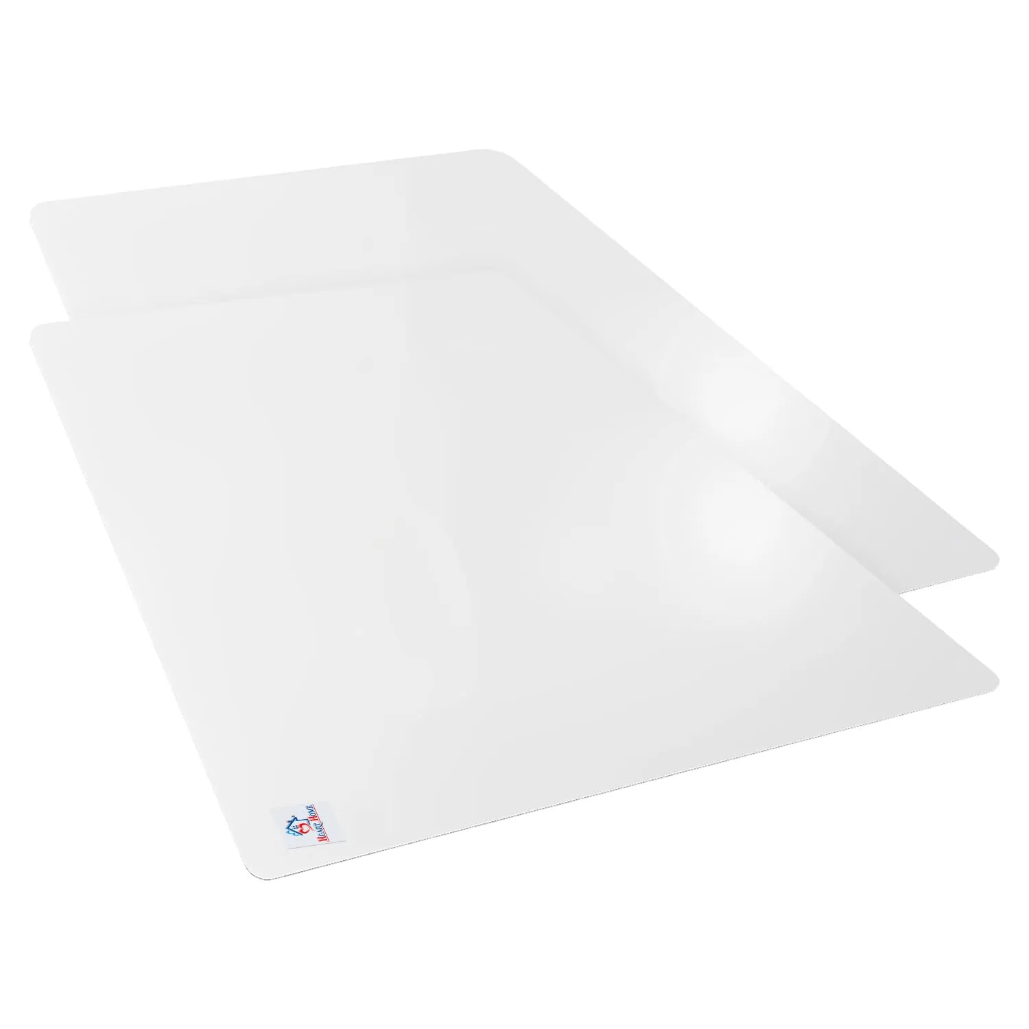 Heart Home Desk Sheet | PVC Waterproof Table Sheet | Desk Protector Mat | Office Desk Mat | Versatile Table Mat for office | Kitchen Slabs | Pack of 2 | White