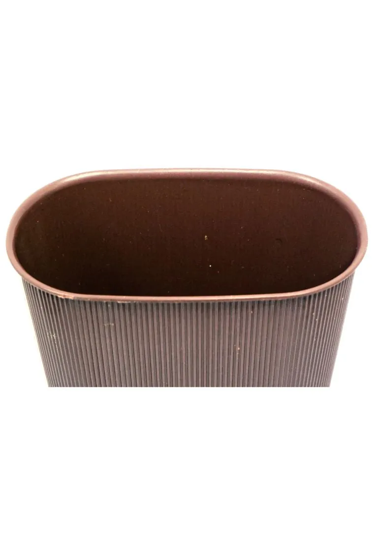 Home Gallery Oval Dust Bin Small - Brown