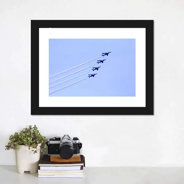 Impulse Formation Flying Canvas Wall Art