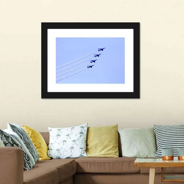 Impulse Formation Flying Canvas Wall Art