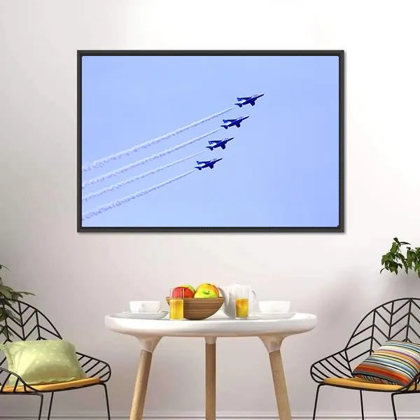 Impulse Formation Flying Canvas Wall Art