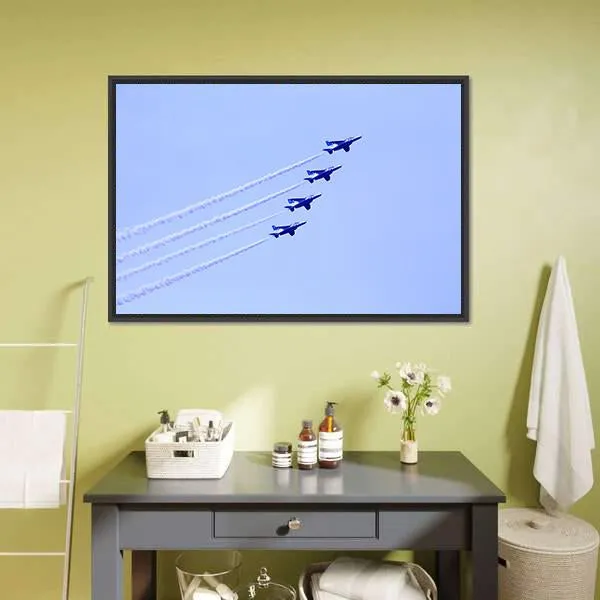 Impulse Formation Flying Canvas Wall Art