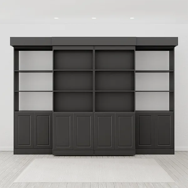 Premium Black Majestic Library Bed, In Stock