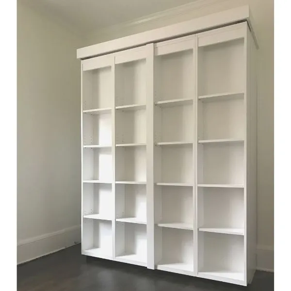 IN STOCK Double/Full Size Boaz BiFold Bookcase Murphy Bed (No Lights)