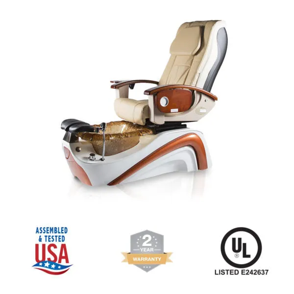 J&A Empress LX Spa Pedicure Chair with LED Base Lighting & Shiatsu Massage