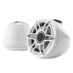 JL Audio M6 VeX Series 6.5" Enclosed Coaxial Speakers w/White Sports Grilles - M6-650VEX-Gw-S-GwGw [010-03260-00]