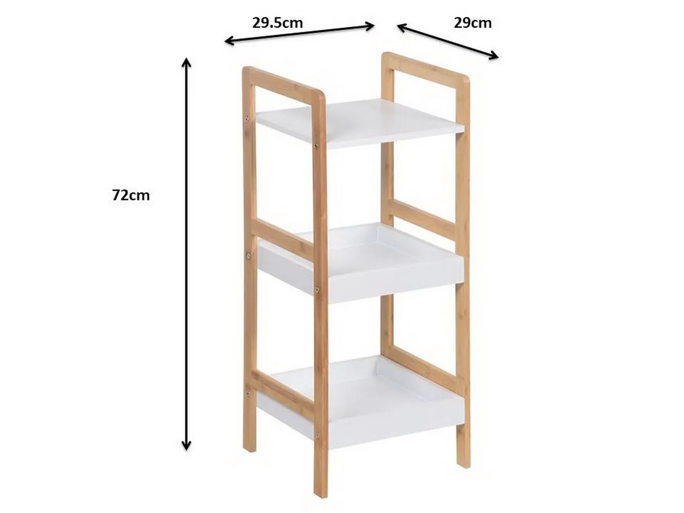 Kassi 3-Tier Bamboo Storage Shelf