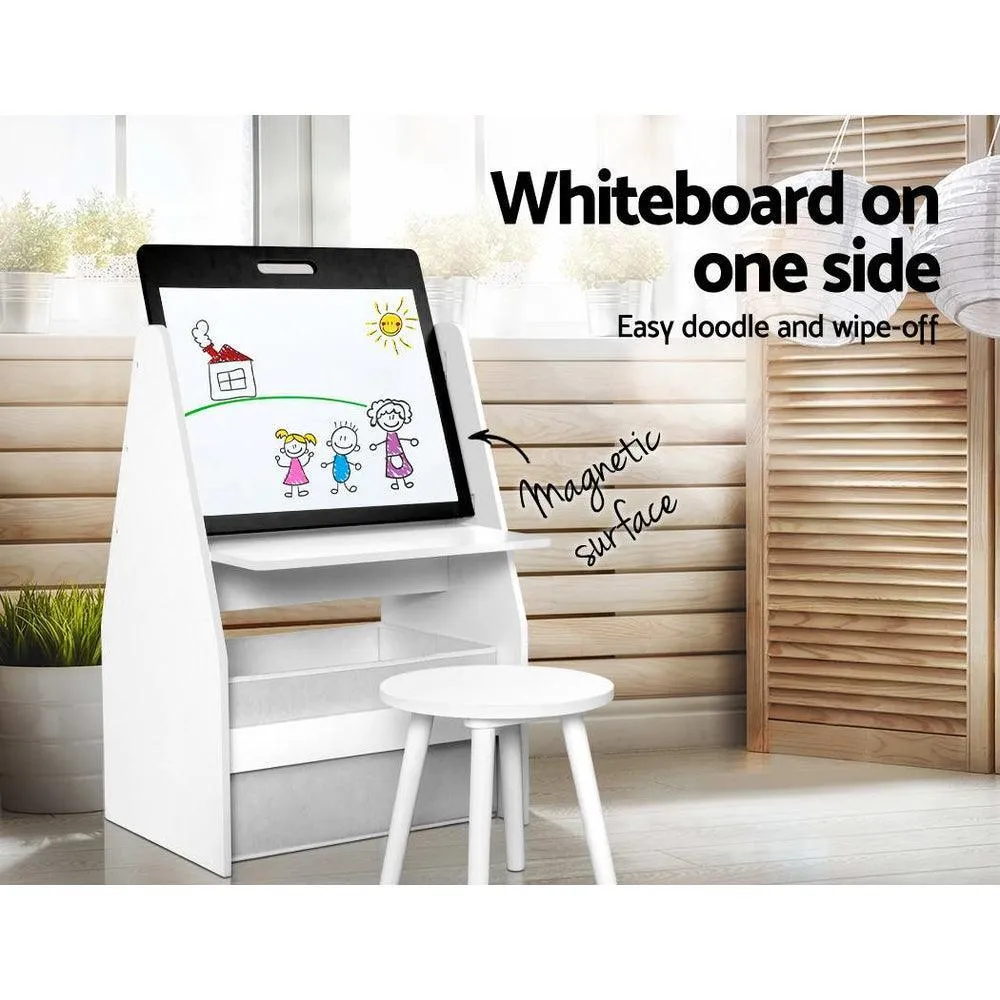 Keezi Kids Bookshelfs Child Bookcases Kids Easel Whiteboard Magazine Rack Desk