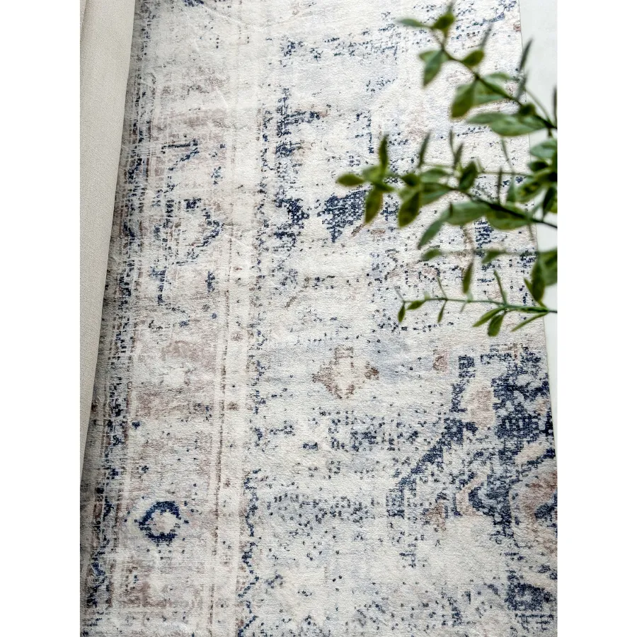 Kiara Distressed Machine Washable Area Rug