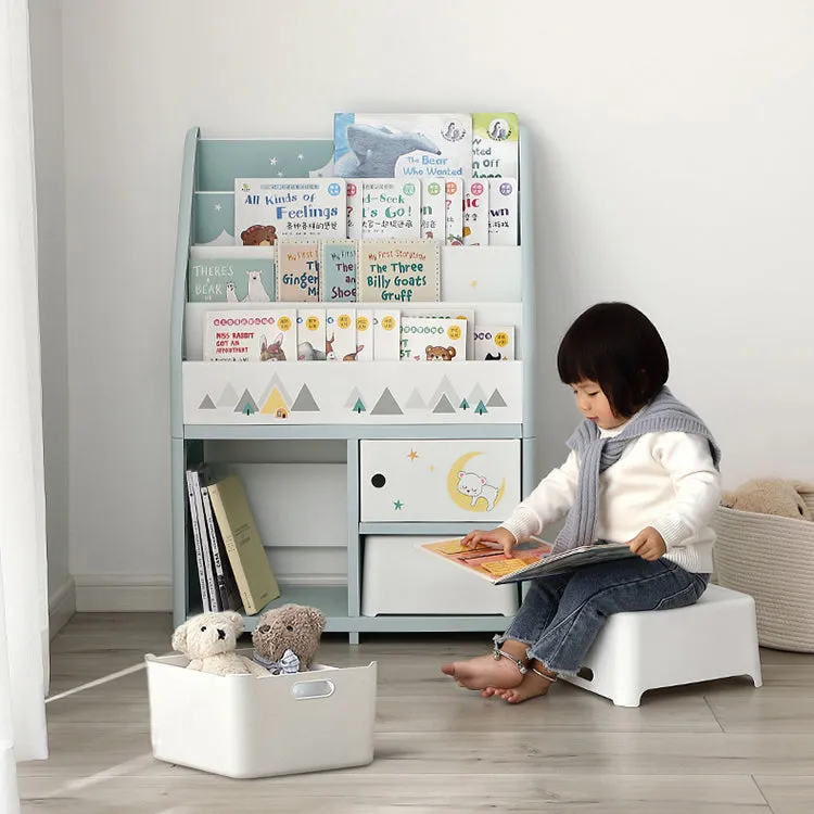 Kids Bookshelf with Storage Space