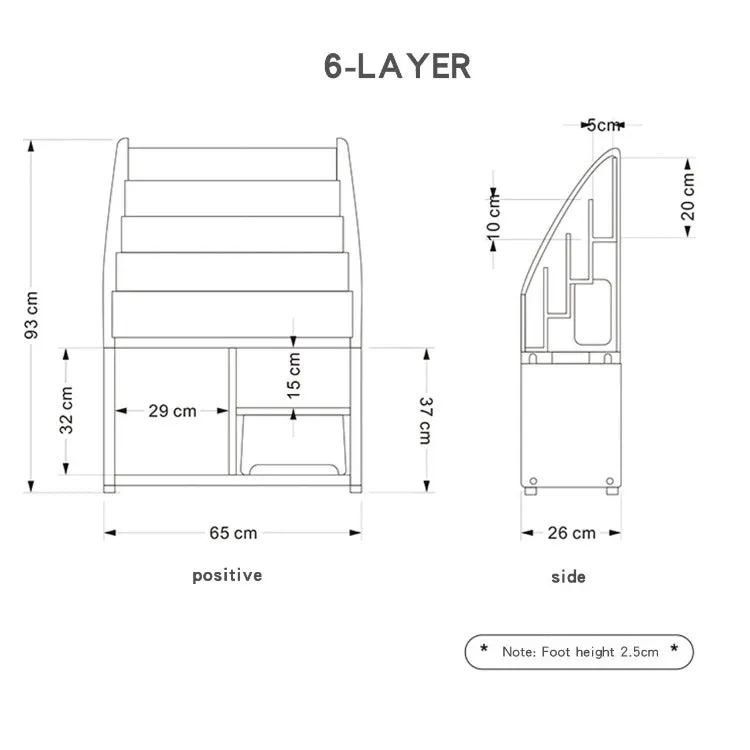 Kids Bookshelf with Storage Space