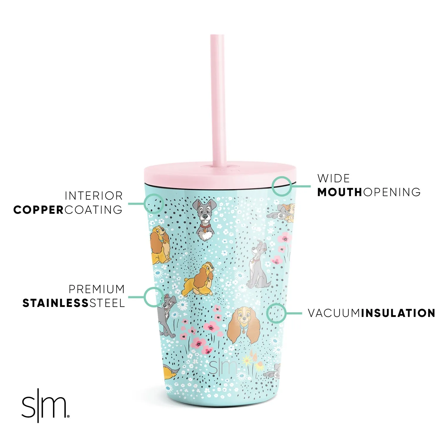 Kids Classic Tumbler with Lid and Silicone Straw