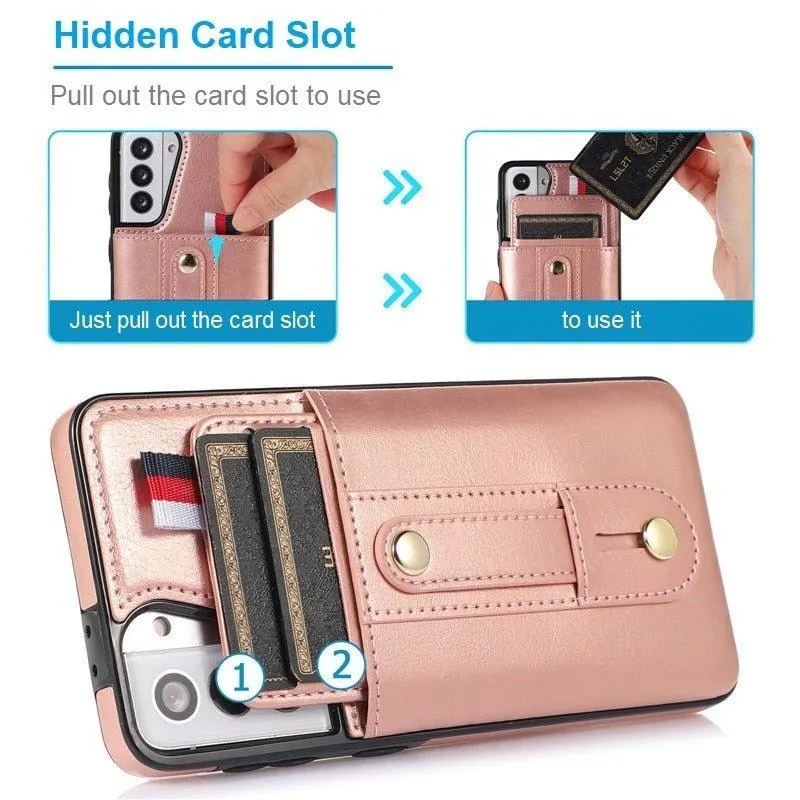 Libet Retro Leather Galaxy Case with Card Slot