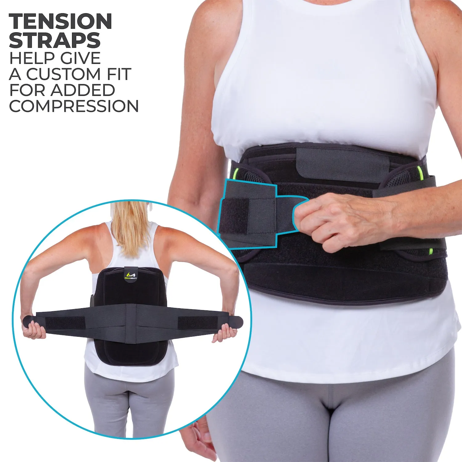 LSO Spinal Stenosis Back Brace – Spinal Brace for Scoliosis, Sciatica, Lumbar Support for Lower Back Pain Relief