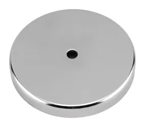 Magnet Source .18 in. L X 1.21 in. W Silver Round Base Magnet 10 lb. pull 2 pc