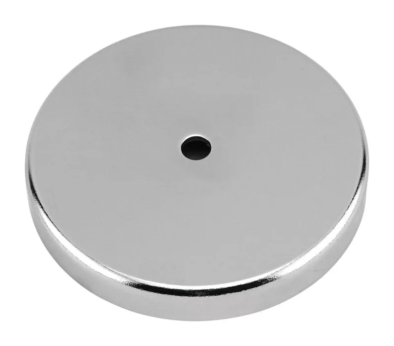 Magnet Source .18 in. L X 1.21 in. W Silver Round Base Magnet 10 lb. pull 2 pc