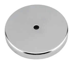 Magnet Source .283 in. L X 1.42 in. W Silver Round Base Magnet 16 lb. pull 1 pc