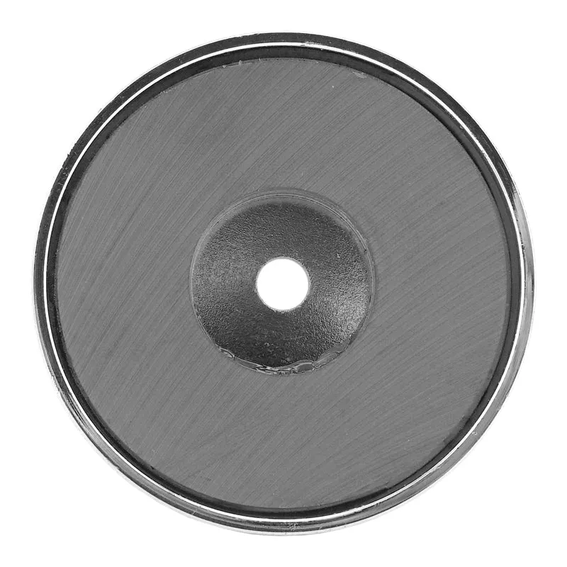 Magnet Source .303 in. L X 2.04 in. W Silver Round Base Magnet 25 lb. pull 1 pc