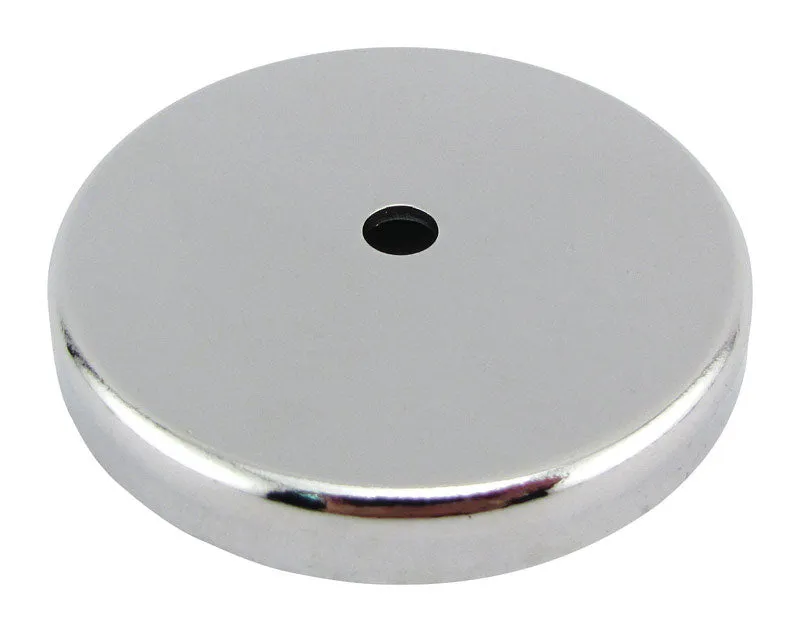 Magnet Source .375 in. L X 2.61 in. W Silver Round Base Magnet 65 lb. pull 1 pc